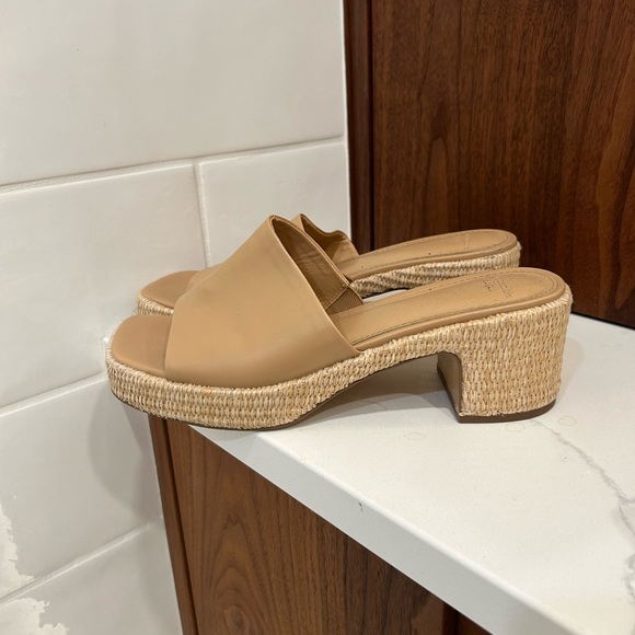 Abercrombie & Fitch Retro Mule Platform Heels Laides Size 9.5 - Picture 6 of 11